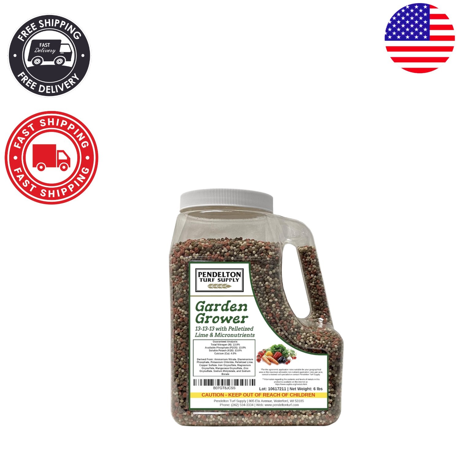 Balanced 13-13-13 Fertilizer for Optimal Garden Growth - 6 lb Granules gallery