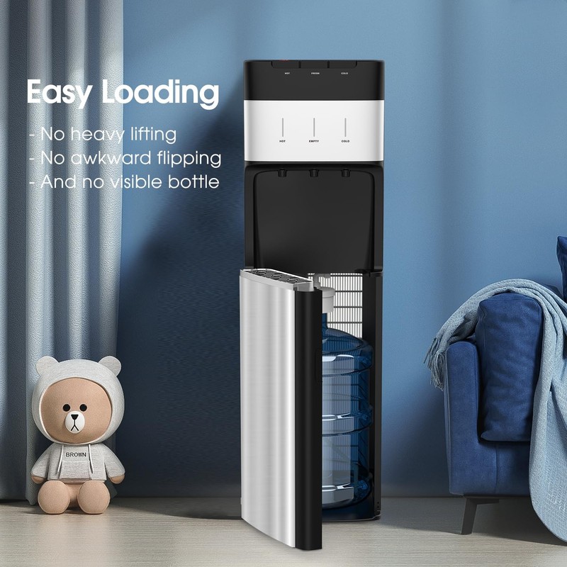 Self-Cleaning Bottom Loading Water Dispenser for 3-5 Gallon Bottle, 304 Stain... gallery