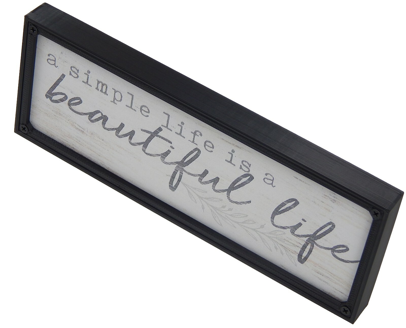 Simple Life is Beautiful Farmhouse Sign Shelf Sitter Rustic Wall Art Decor Print gallery
