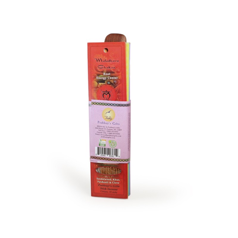 Incense Gift Set - Flat Burner, 7 Chakras Incense Stick & Purple Greeting Sleeve gallery