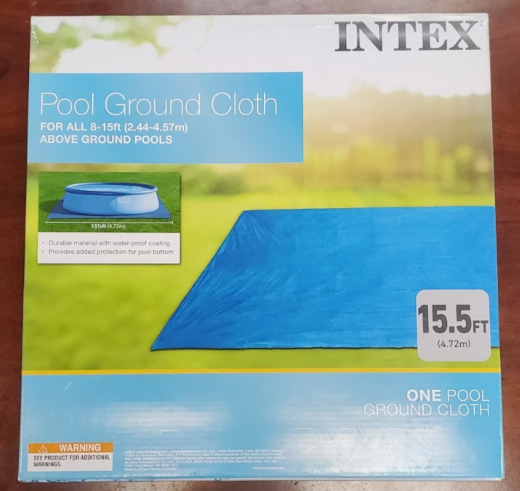 28048E Intex AboveGround Pool Ground Cloth. Up to 15' Round. 15-1/2ft x 15-1/2ft gallery