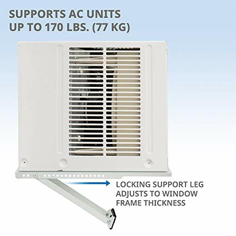Ivation Universal Window Air Conditioner AC Support Bracket Up to 170 lbs 19 in gallery