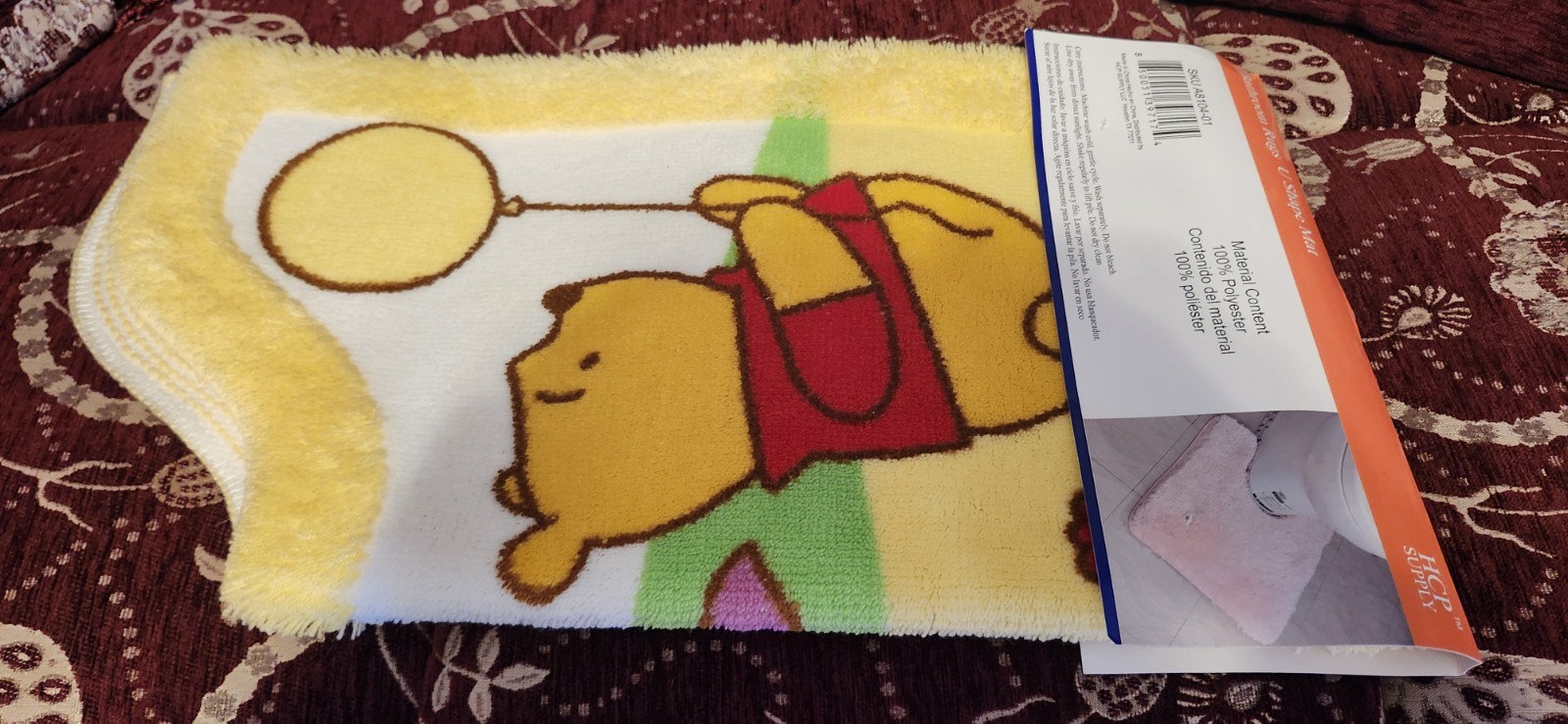 Winnie the Pooh & Piglet U-Shaped Cartoon Bathroom Mat gallery
