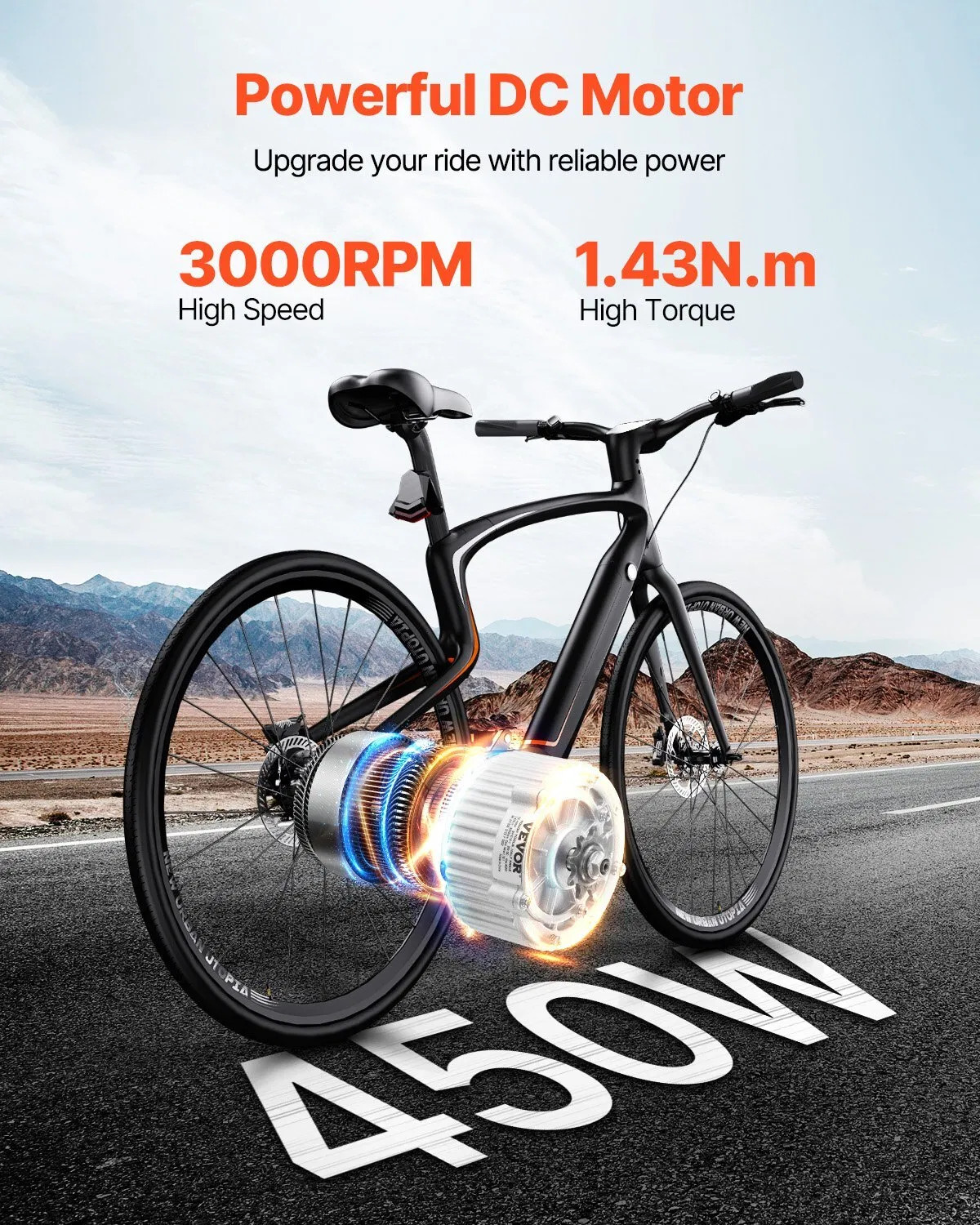450W Electric Brushed DC Motor Kit - 36V 3000rpm Motor with Upgraded Speed Cont gallery