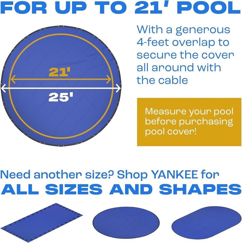 Sapphire Series 21 Ft Round Winter Pool Cover - Extra Thick & UV Resistant gallery