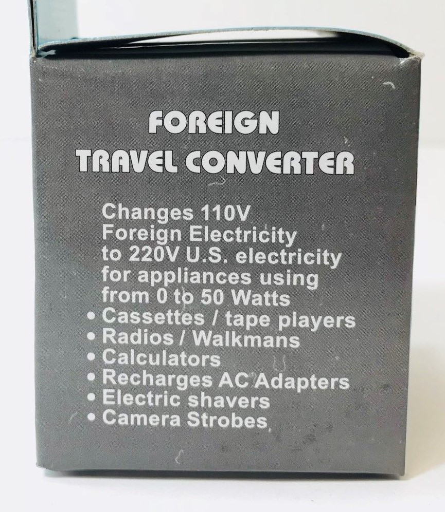 50 Watt Reverse Step Up Voltage Converter 110 to 220 Volt 110V 220V 50W gallery