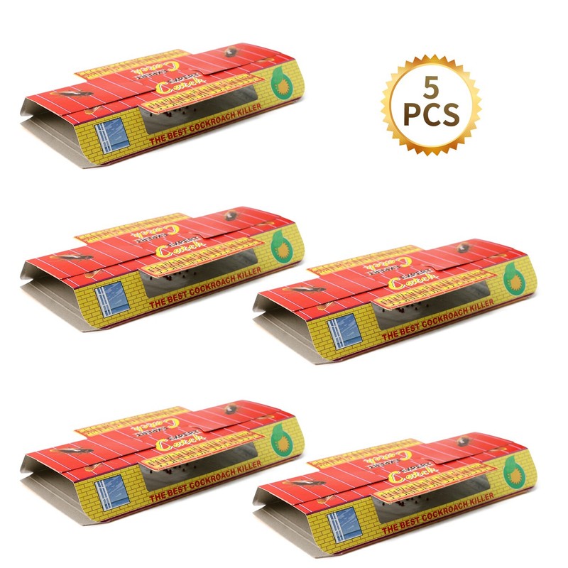 5Pack Non-Toxic Odorless Cockroach Trap Room- Built-In Attractant For Indoor Use gallery