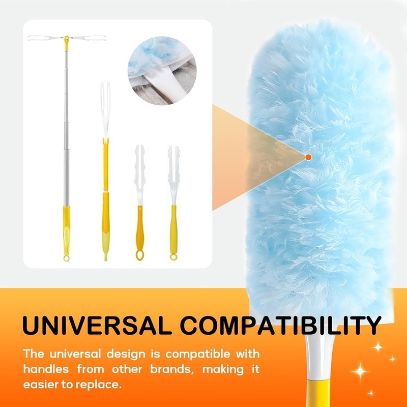 25 Count Duster Refills Compatible W/ Swiffer Dusters Cleaning Disposable Duster gallery