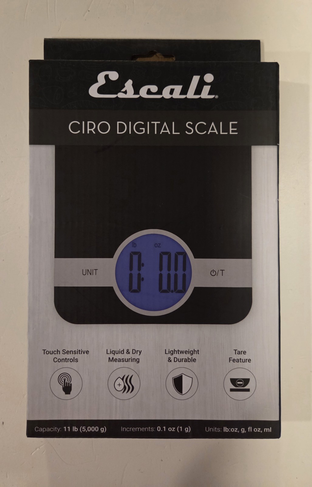 Escali Ciro Digital Scale | Black - NEW gallery
