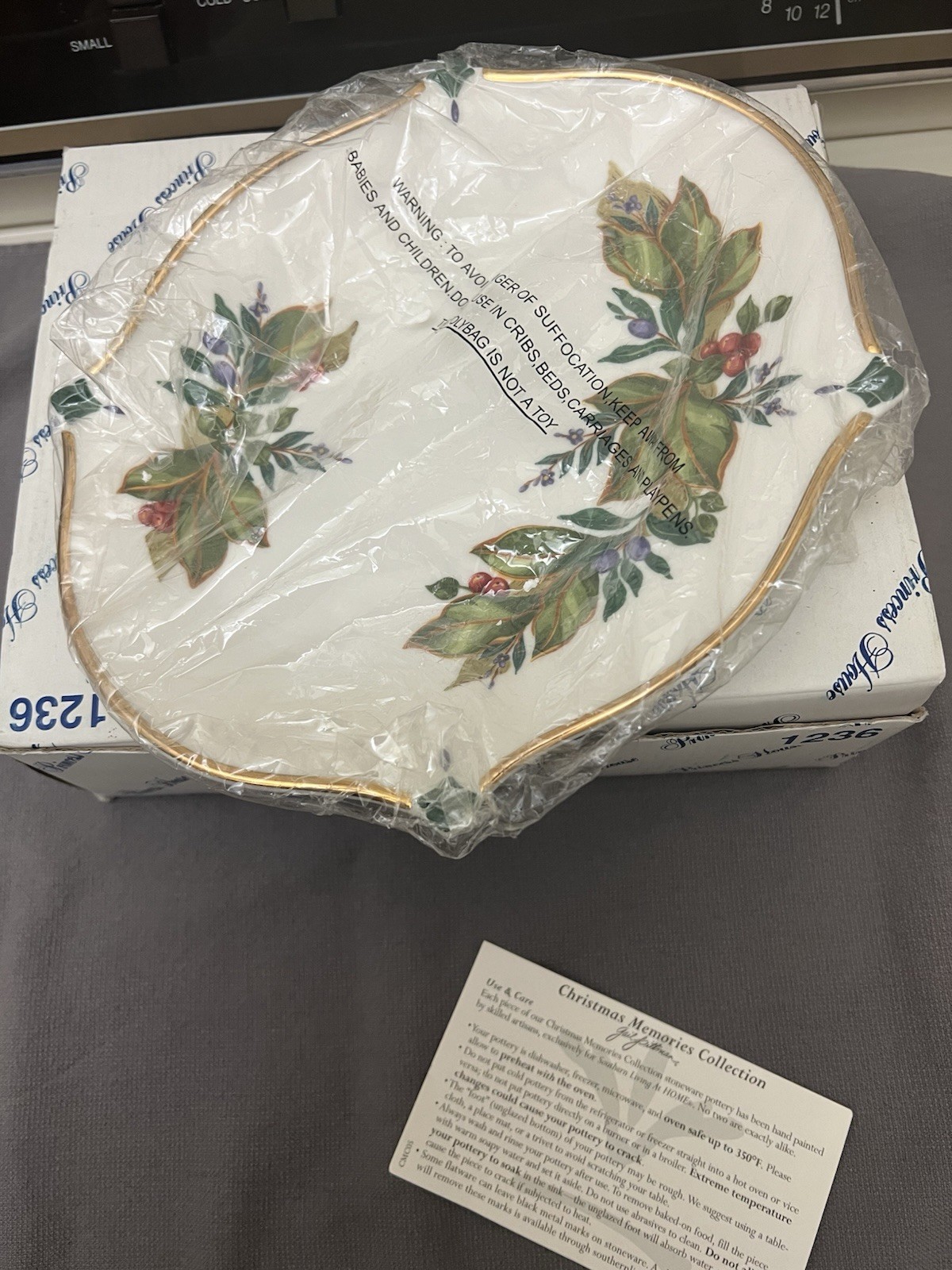 1236 Princess HOUSE EXCLUSIVE Winter Garden Porcelain Rectangular Dish /Tray NIB gallery
