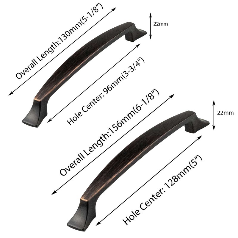 Traditional Kitchen Cabinet Pulls Handles Oil Rubbed Bronze Classic Drawer gallery