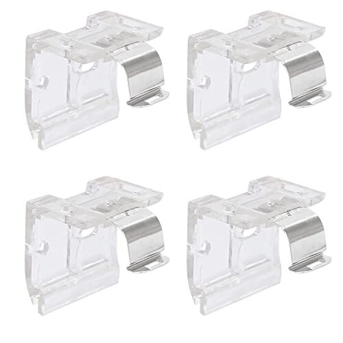 4 Pcs Cordless Shade Mounting Bracket with Metal Clips for 1" 25mm for PVC Co...