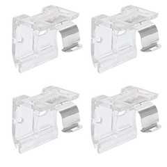 4 Pcs Cordless Shade Mounting Bracket with Metal Clips for 1″ 25mm for PVC Co…