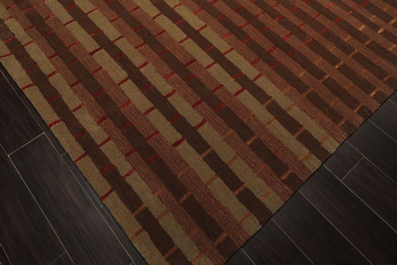 Multi Size Hand Tufted Wool & Bamboo Silk Raspberry Modern Plush Pile Rug gallery