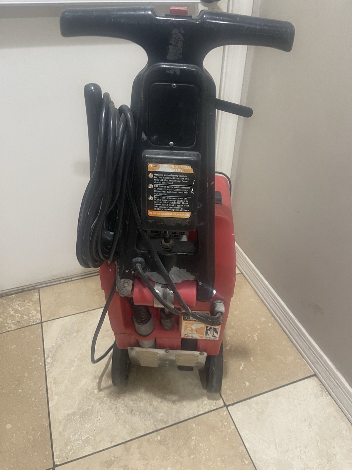 RUG DOCTOR MIGHTY PACK COMMERCIAL CARPET CLEANER MODEL MP-R2C WORKS gallery
