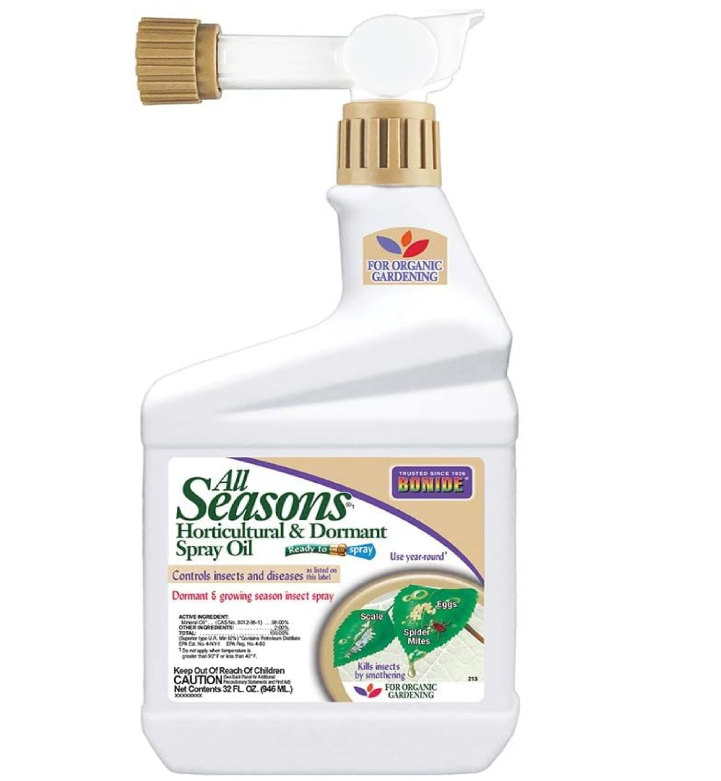 Bonide All Seasons Horticultural & Dormant Spray Oil, 32 oz 32 oz, Green gallery