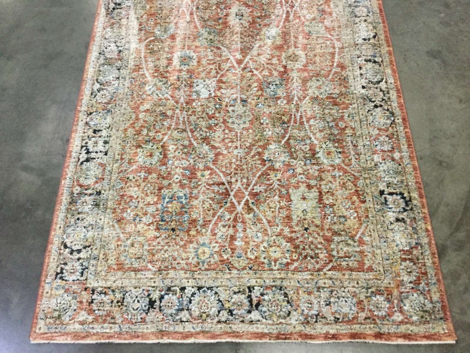 RUST / BLUE 4' X 6' Flaw in Rug, Reduced Price 1172662947 SVD112P-4 gallery