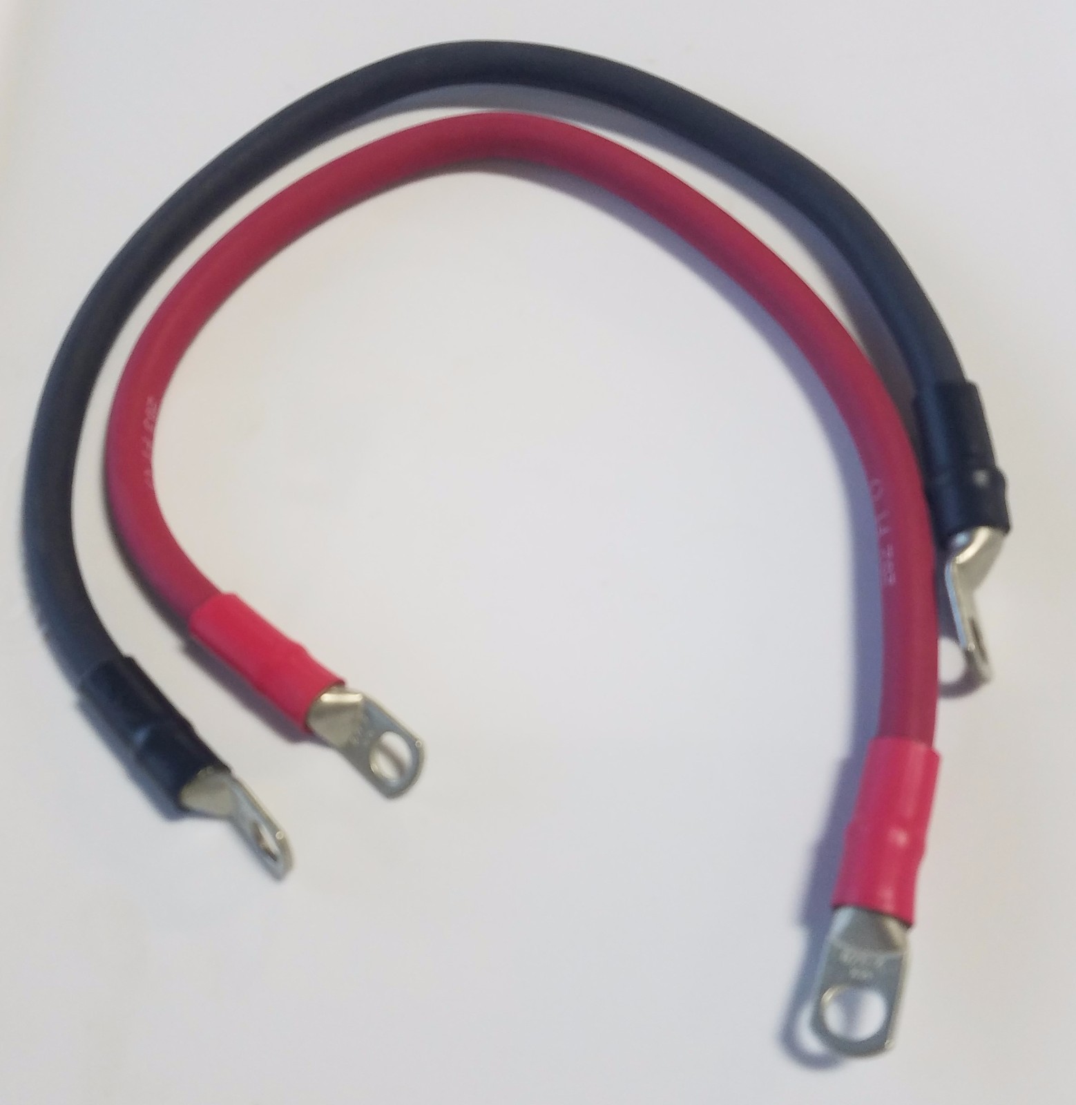 2 Gauge AWG Custom Battery Cable Solar, AUDIO, Power Inverter - Copper Wire 24" gallery