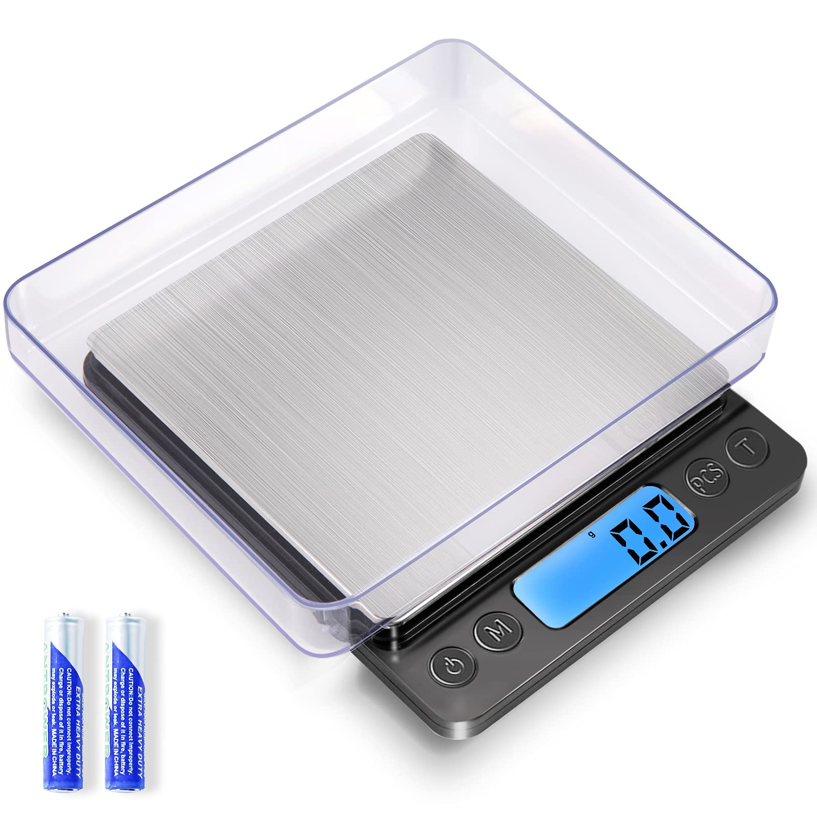 Digital Food Kitchen Scale Upgraded, YONCON 3000g/0.1g High Accuracy Mini Poc... gallery