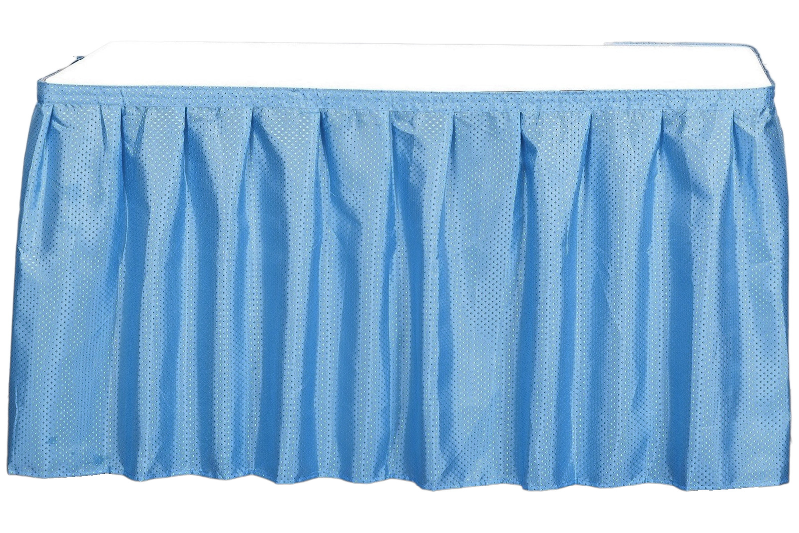 Decorator Table Skirt Ruffle Fabric Wedding Trade Baby Buffet Self Adhesive gallery