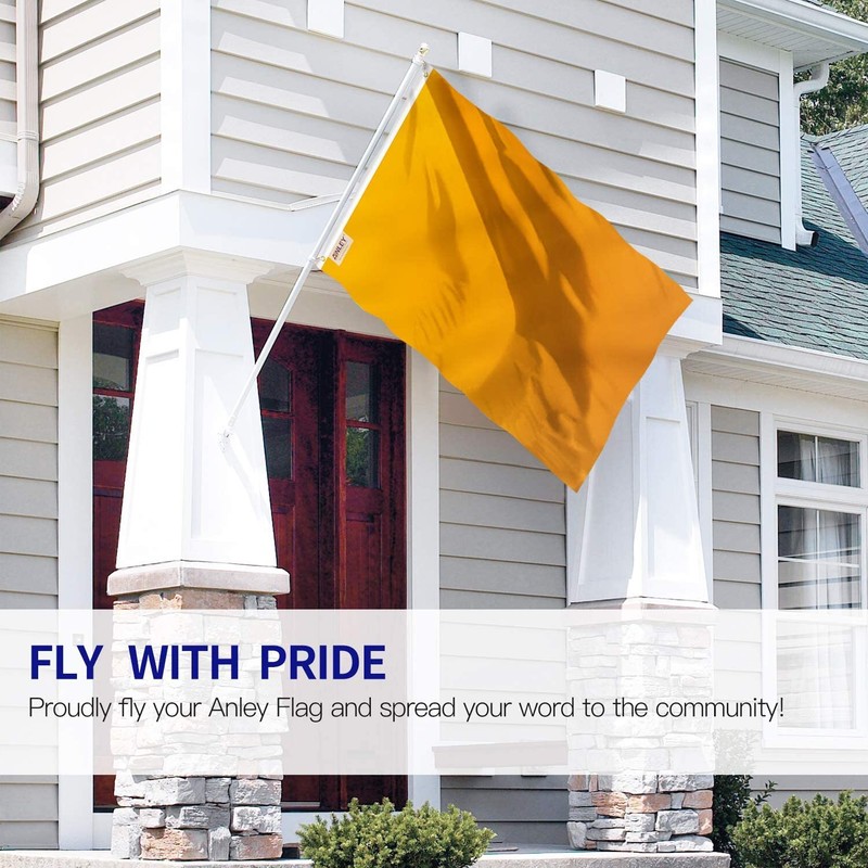 Anley Fly Breeze 3x5 Ft Solid Orange Flag - Plain Orange Flags Polyester gallery