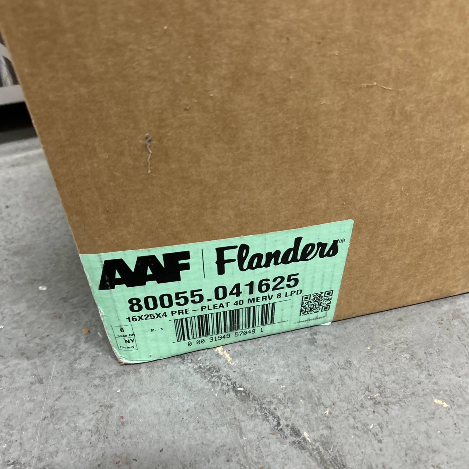 Flanders PrecisionAire 16 In. x 25 In. x 4 In. Pre-Pleat 40 MERV 8 Furnace 6pk gallery