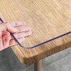 Clear Table Protector 36 x 54 Inch - 1.5mm Thick Plastic Table Cover, Clear T... gallery