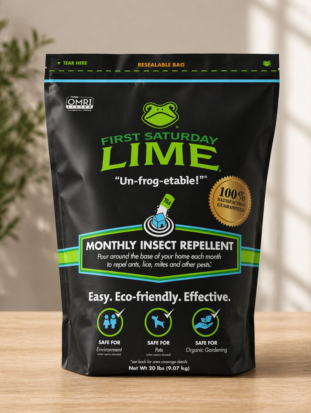 First Saturday Lime 20lb Bag - Monthly Insect Shield - Free Shipping. gallery