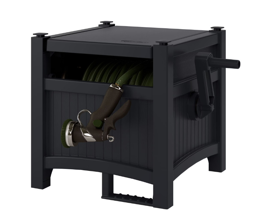 100FT Hose Hideaway Durable Resin Hose Reel Storage, Lightweight, Easy Set up gallery