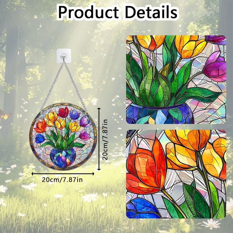 Acrylic Puzzle Suncatcher Window Hanging Indoor Home Balcony Living Room Decor gallery