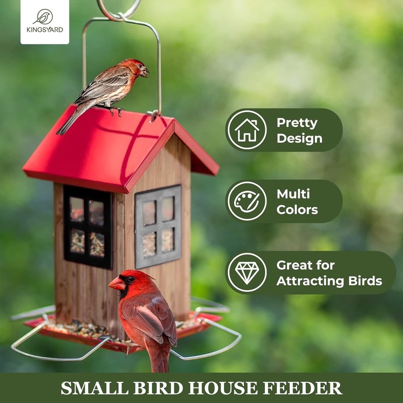 Squirrel Proof Bird Feeder for Outdoor Hanging,Metal Bird Seed Feeder gallery