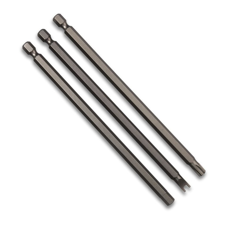 32 pc 6" Long Security Bit Set Tamper Proof Torx Hex Tri-Wing Philips T25 S2 gallery