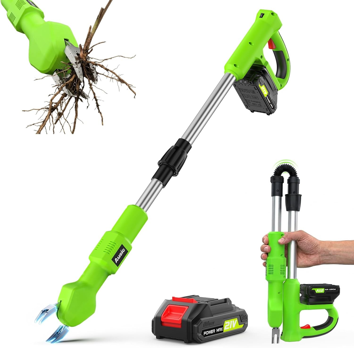 Electric Weed Puller with Long Handle - Efficient Garden Weed Removal Tool gallery
