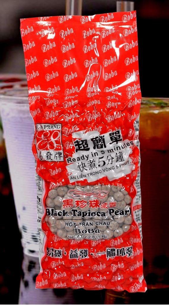 Black BOBA Tapioca Pearls Bubble Tea Ready in 5 Minutes 2.2 lbs. E-FA Brand gallery
