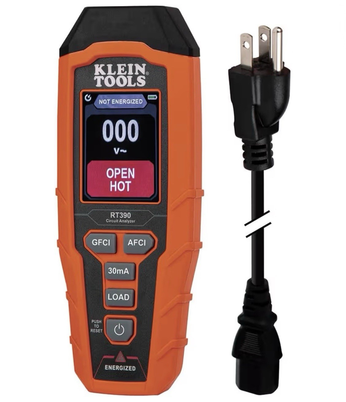 Klein Tools RT390 Circuit Tester w/ LCD Digital Display GFCI & AFCI Tester gallery