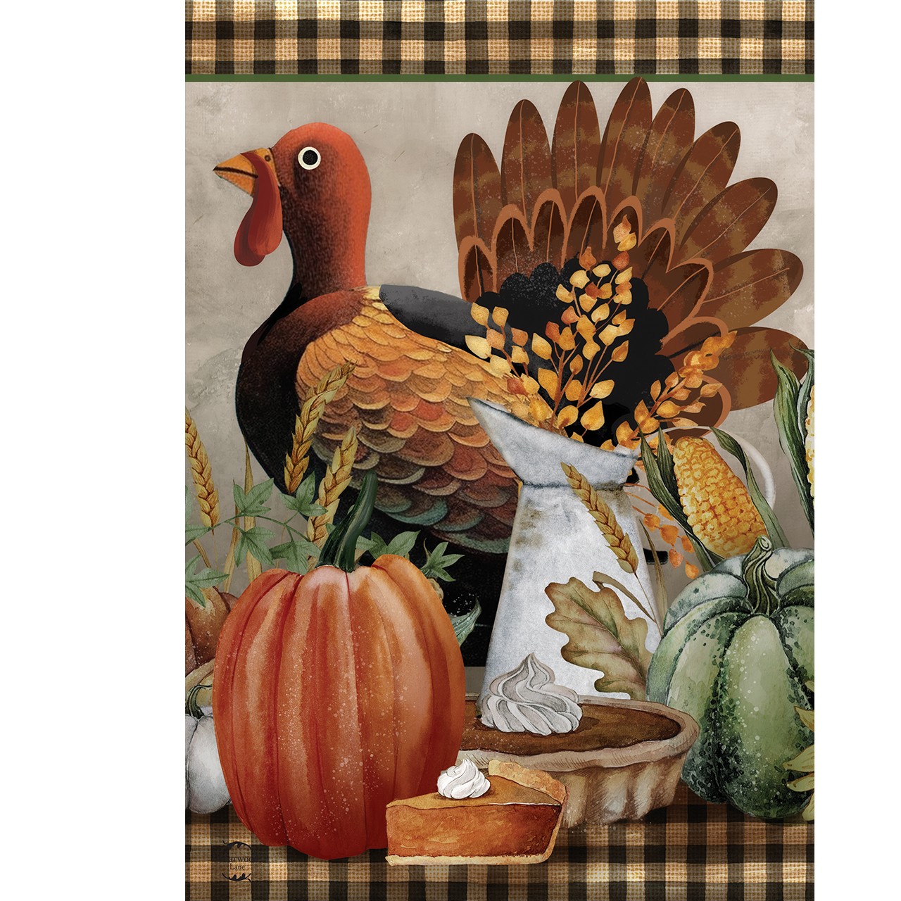 Briarwood Lane Fall Primitive Thanksgiving Garden Flag 12x18 gallery