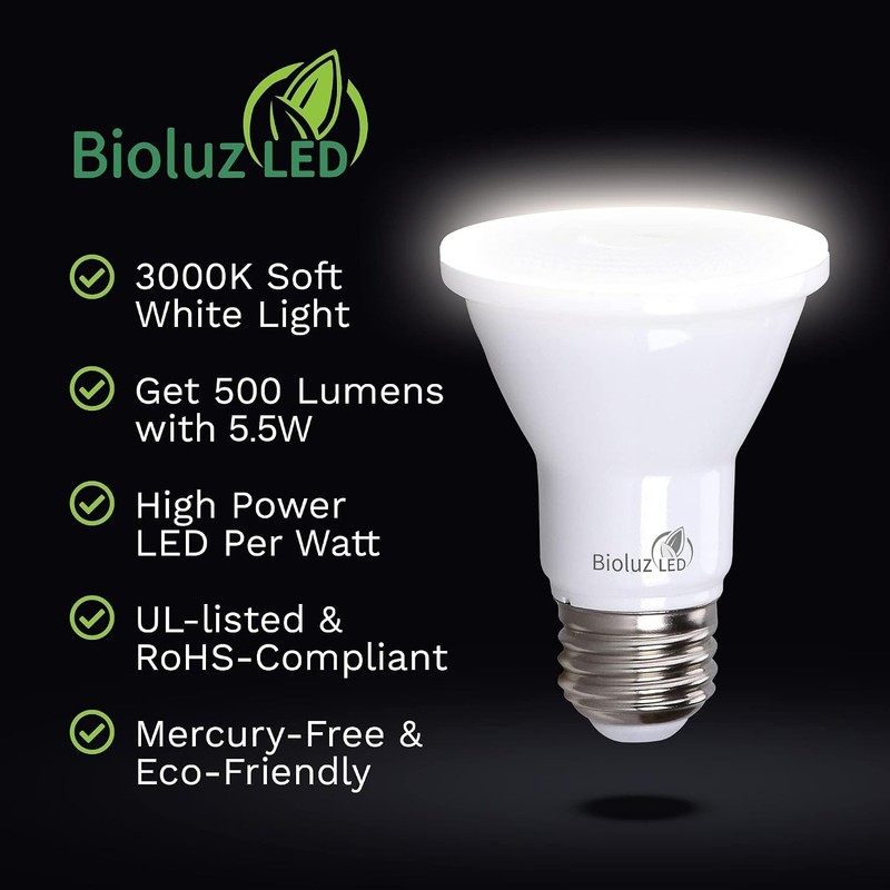 4-Pack Energy Efficient Dimmable LED Spotlight Bulbs - 3000K Soft White gallery