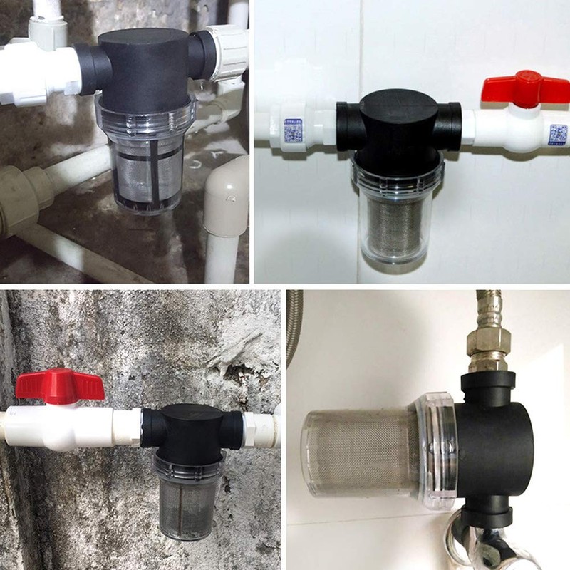 Water Pump Strainer Filter, 1Pcs Garden Pond 1 inch Inline Mesh Strainer Wate... gallery
