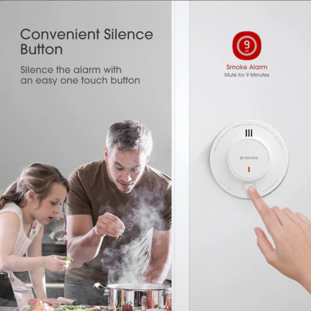 X-SENSE SD2J0AX 10-Year Battery Operated Smoke Detector Alarm 5-Pack White gallery