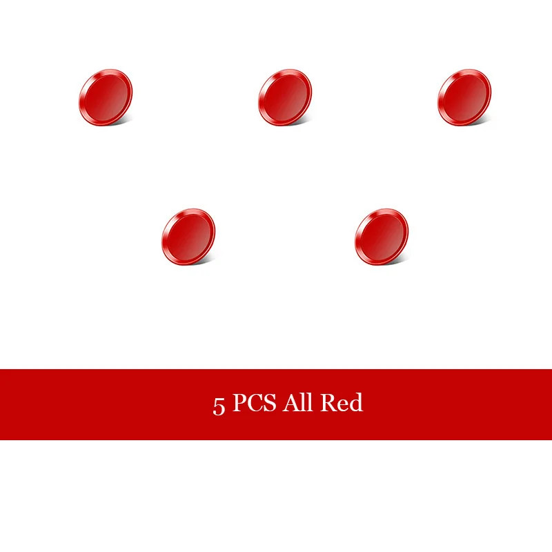 5PCS Home Button Sticker for iPhone 8 7 6S Touch ID Anti-Sweat Protector gallery