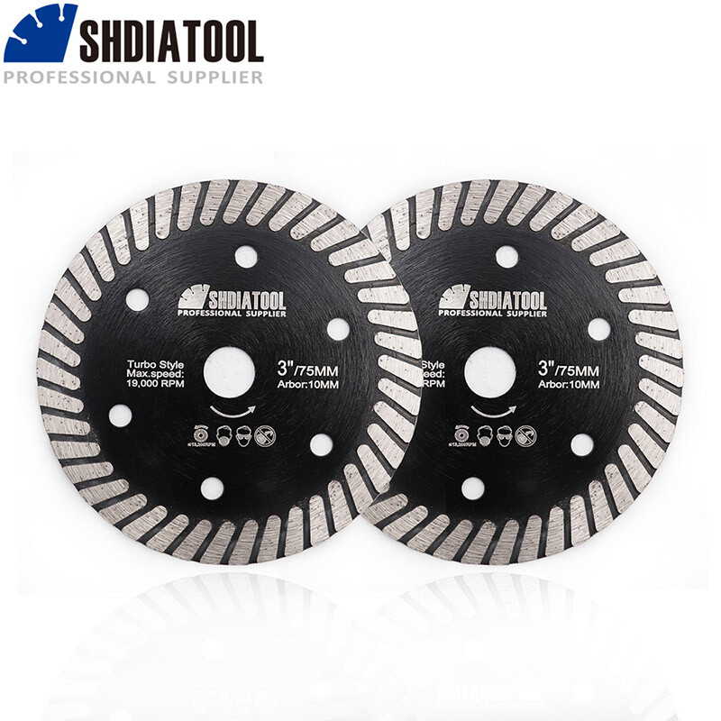 2pcs 3''/75mm Diamond Tile Cutter Blade Cuts Ceramic Circular Cutting Disc Wheel gallery