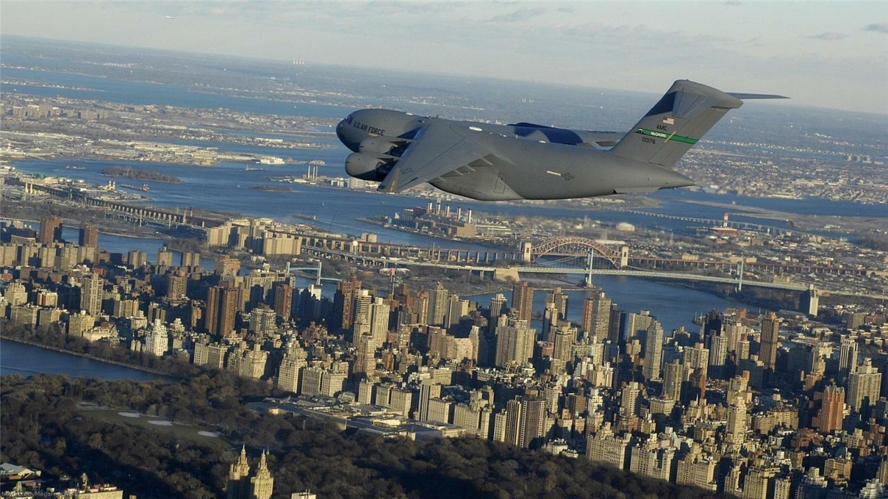 U.S. AIR FORCE GLOSSY POSTER PICTURE PHOTO aircraft flying over city plane 1550 gallery