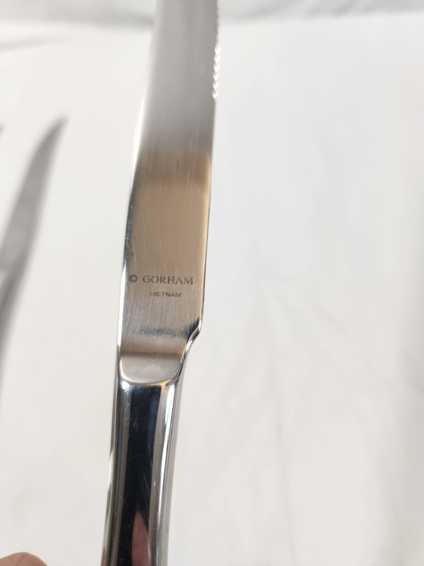 Gorham Studio Steak Knives 4-pc Serving Set Thailand Stainless Steel 18/10 Gloss gallery