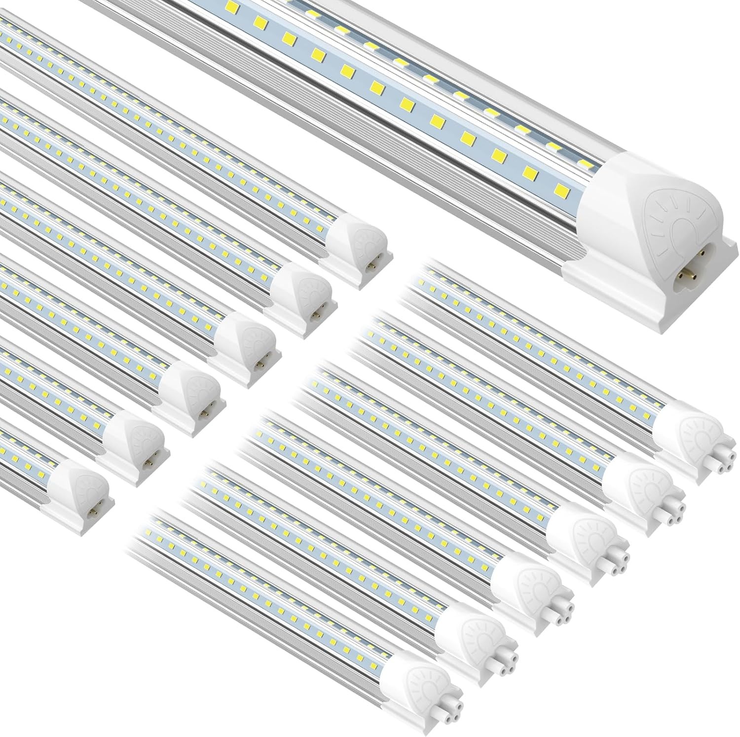 12 Pack 3FT LED Tube Light Fixture T8 Ceiling Shop Lights 28W 3400LM 6000K UL gallery