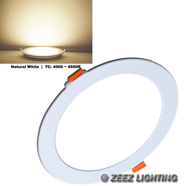 15W 7"Round Natural White LED Dimmable Recessed Ceiling Panel Down Light Fixture gallery