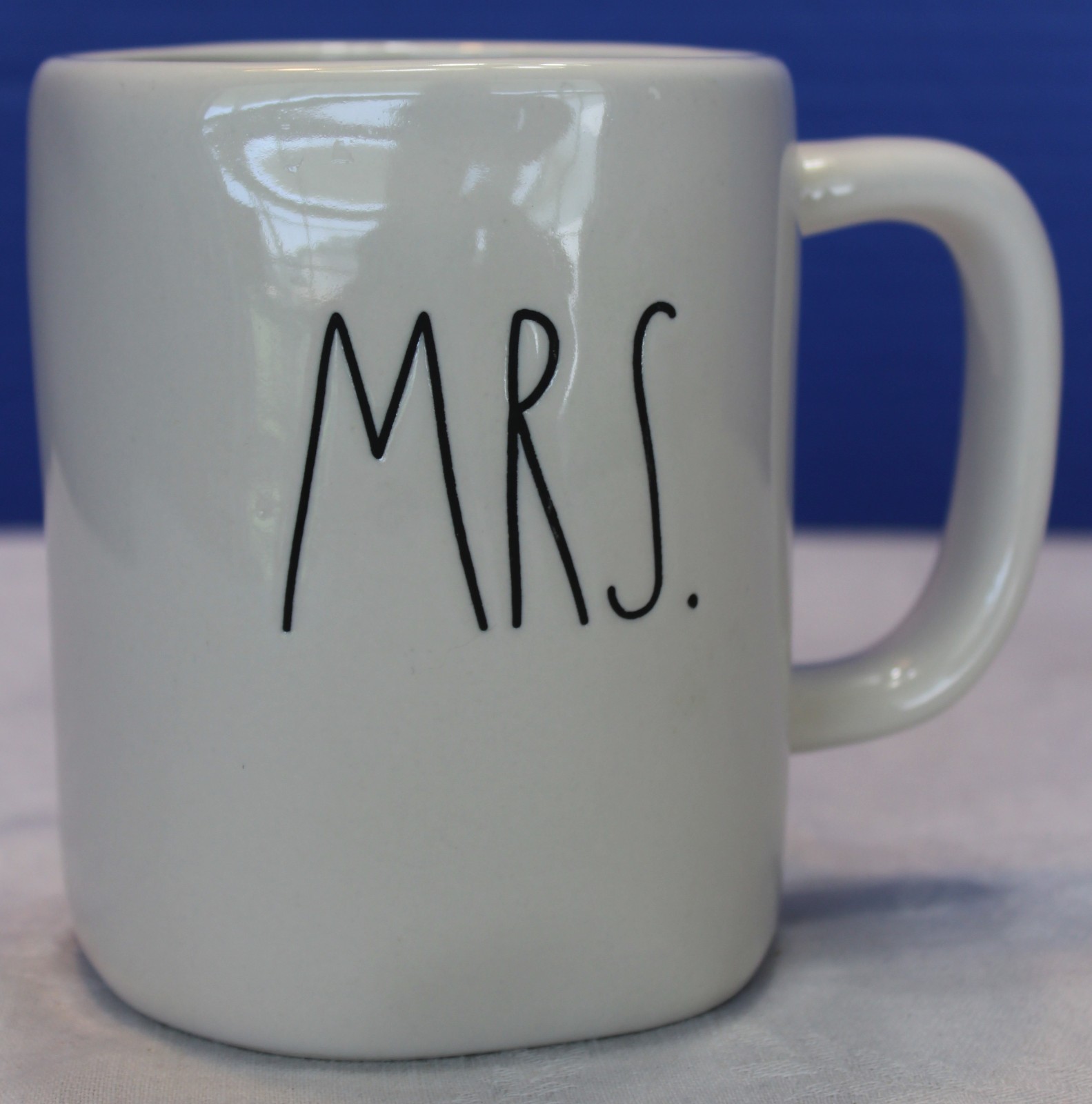 Rae Dunn White Inside & Outside "Mrs" Coffee Tea Mug Cup 20 oz Ceramic gallery
