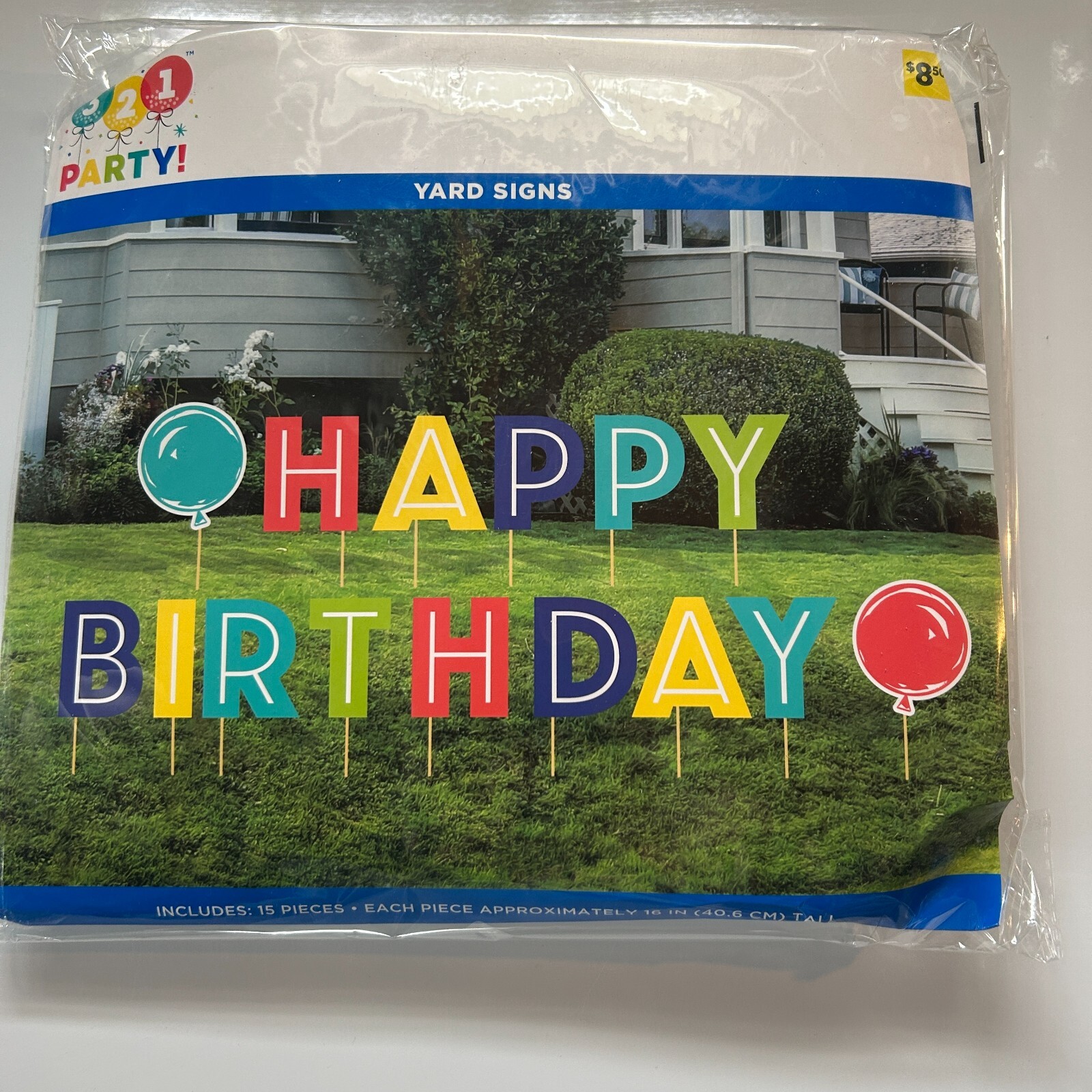 New In Original Packaging 321 PARTY "HAPPY BIRTHDAY" YARD SIGN gallery