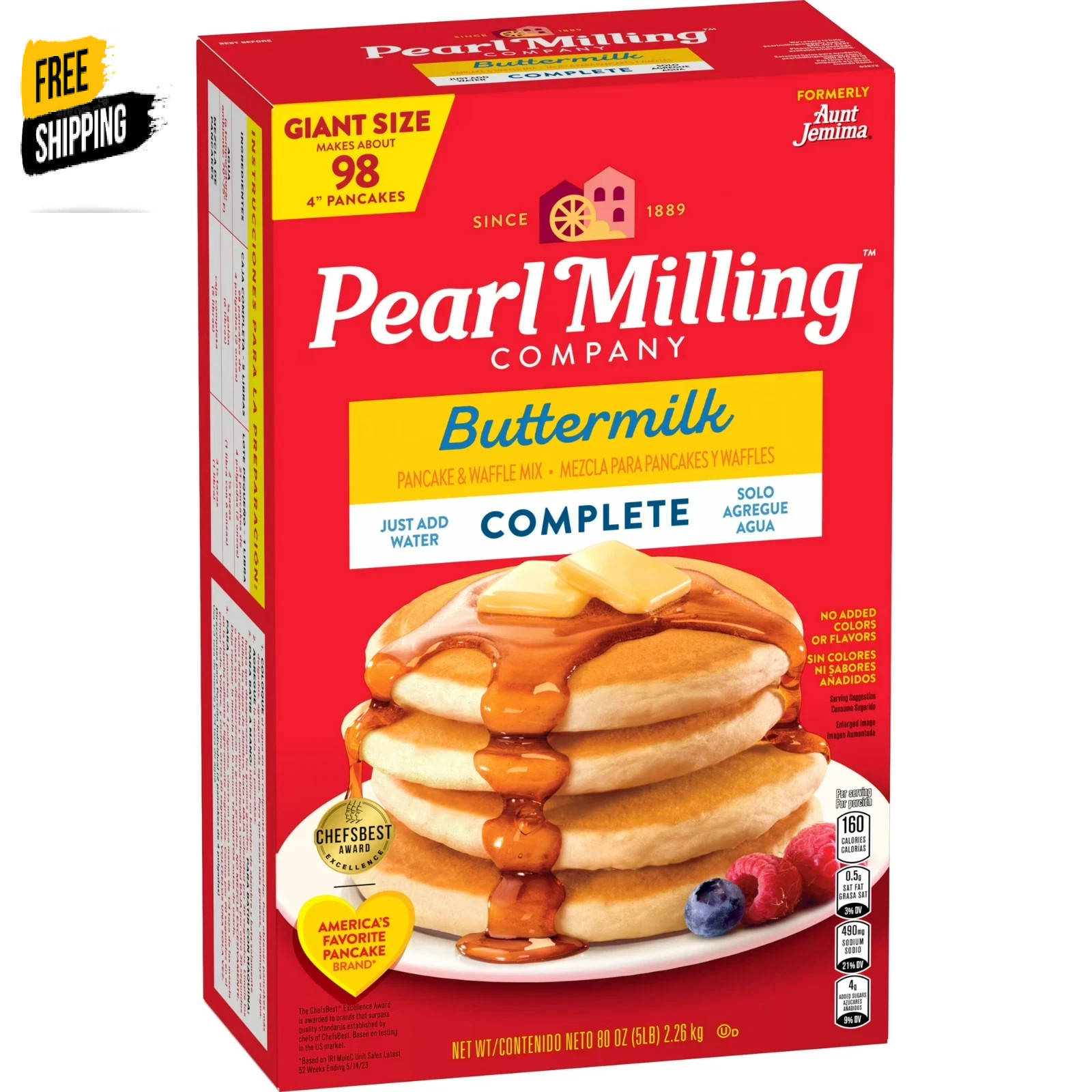Pearl Milling Company Complete Buttermilk Pancake Mix Buttermilk, 80oz (Packagin gallery