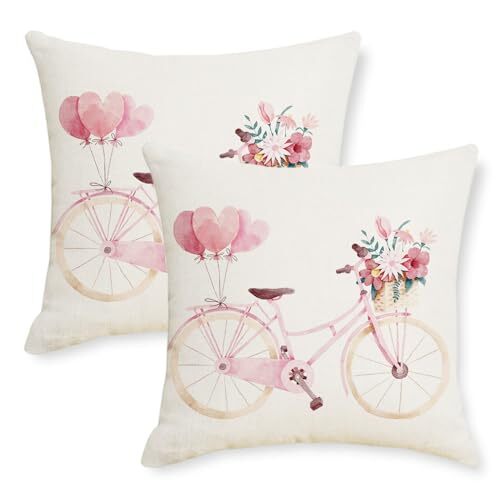 Valentines Pillow Covers 18x18 Inch Set of 2 Valentines 18"L x 18"W Heart_02 gallery