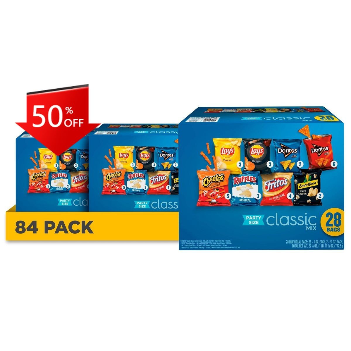 Frito-Lay 3 Pack/28ct Each Snacks Classic Mix Party Size Variety Pack gallery